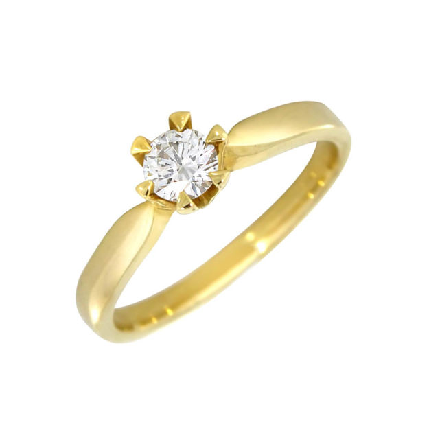 Ring gult gull Victoria 0,30ct TW/SI