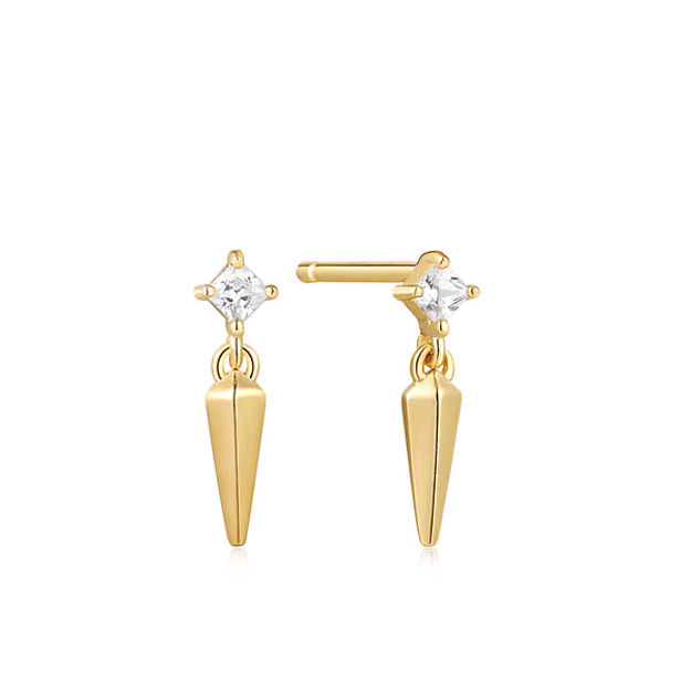 ANIA HAIE stud earrings goldplated silver