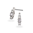 Hvitt gull øredobber totalt 0,20ct tw/si