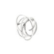 Rhodinert sølv brosje 25x33mm med Cubic Zirconia