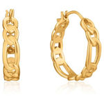 ANIA HAIE FIGARO CHAIN HOOP EARRINGS E021-04G