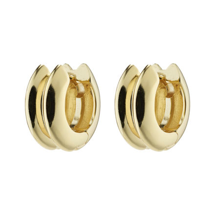 REFLECT recycled hoop earrings gold-plated
