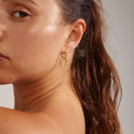 REFLECT recycled earrings gold-plated