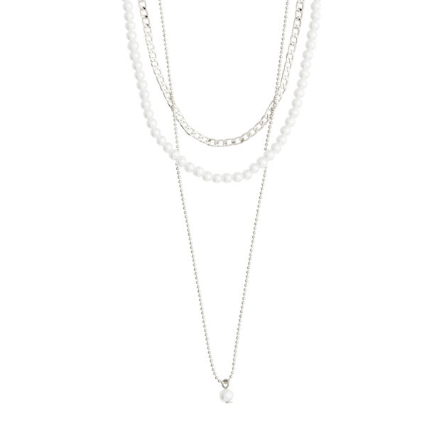 BAKER necklace 3-in-1 set silver-plated