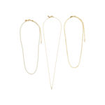 BAKER necklace 3-in-1 set gold-plated