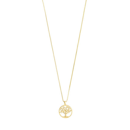 IBEN recycled tree-of-life necklace gold-plated