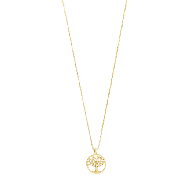 IBEN recycled tree-of-life necklace gold-plated