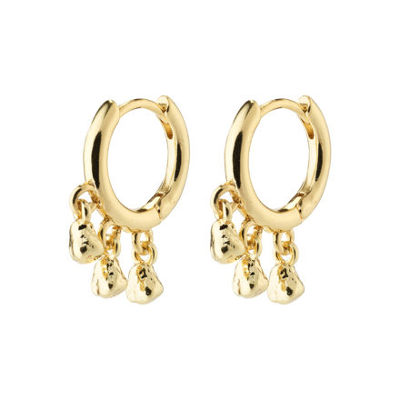 HALLIE hoop earrings gold-plated