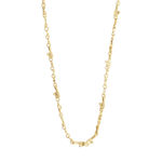 HALLIE organic shaped crystal necklace gold-plated