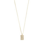 BE crystal pendant necklace gold-plated