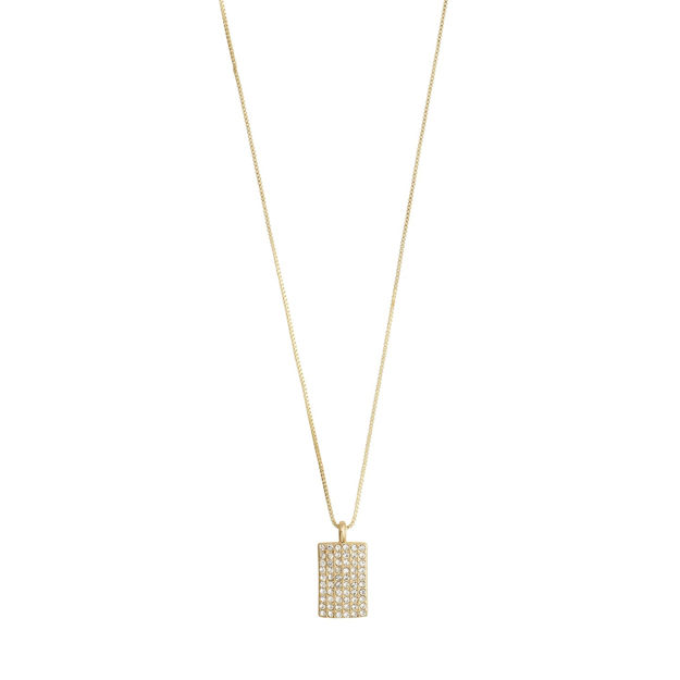 BE crystal pendant necklace gold-plated