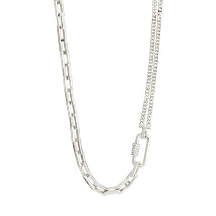 BE cable chain necklace silver-plated