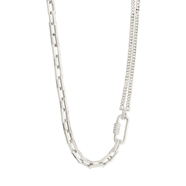 BE cable chain necklace silver-plated