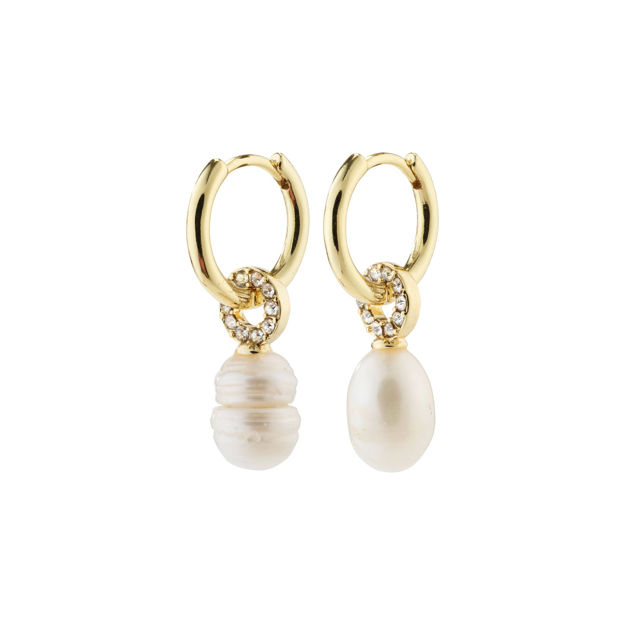 BAKER freshwaterpearl earrings gold-plated
