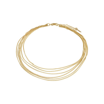 PAUSE recycled ankle chain gold-plated