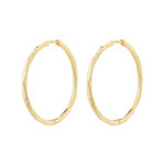 BREATHE recycled hoop earrings gold-plated