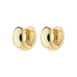 ANAIS recycled chunky huggie hoop earrings gold-plated