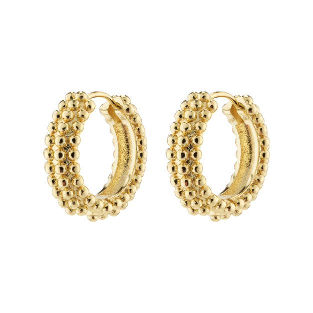 ANITTA recycled bubbles hoop earrings gold-plated