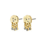 BREATHE recycled crystal earrings gold-plated