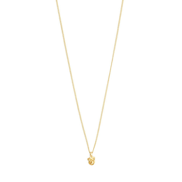 PAUSE recycled pendant necklace gold-plated