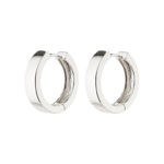 CREATE recycled hoop earrings silver-plated