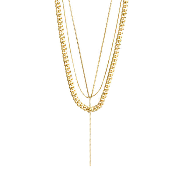 CREATE recycled necklace 3-in-1 gold-plated