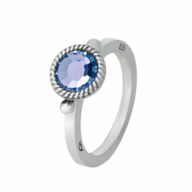 Seljord ring oksidert sølv, Provance Lavender