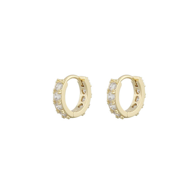 Palma small ring ear g/clear