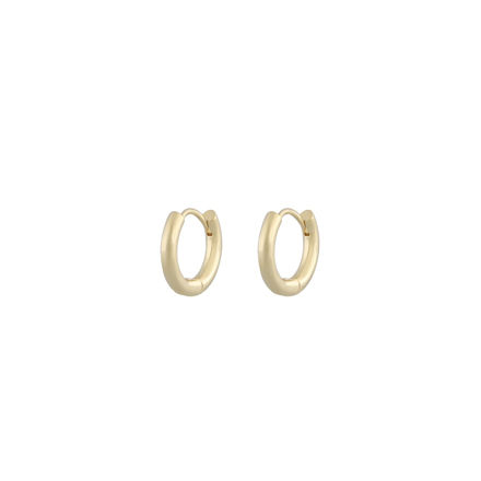 Amsterdam small ring ear 15mm plain gold