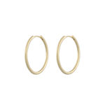 Amsterdam small ring ear 30mm plain gold