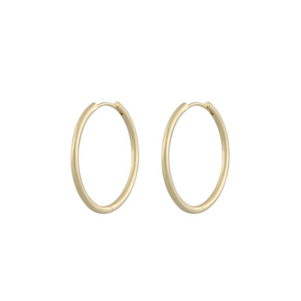 Amsterdam small ring ear 30mm plain gold