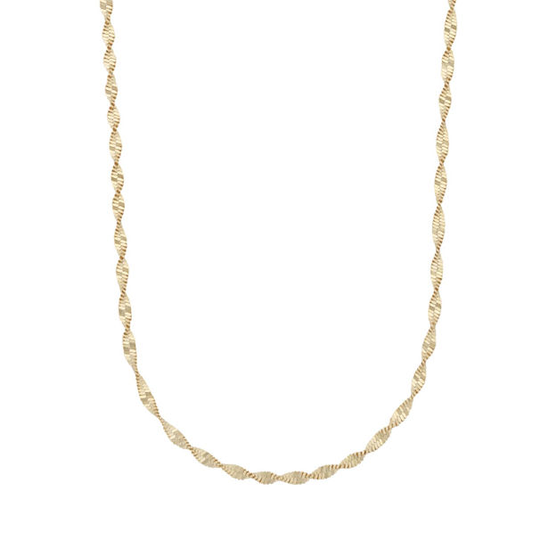 Lisbon neck 45 plain gold