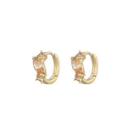 Meadow small ring ear g/champagne