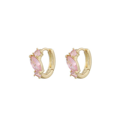 Meadow small ring ear g/pink