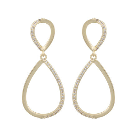 Chicago pendant ear g/clear