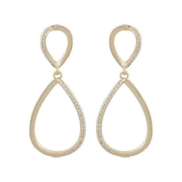 Chicago pendant ear g/clear