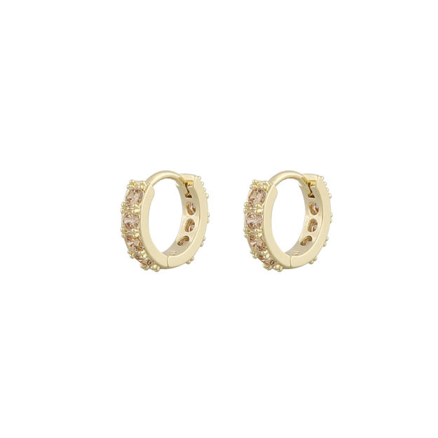 Palma small ring ear g/champagne