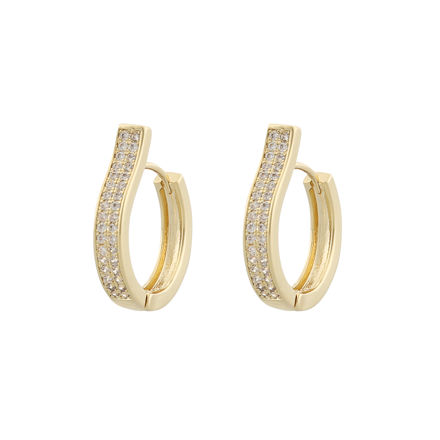 Chicago big ring ear g/clear