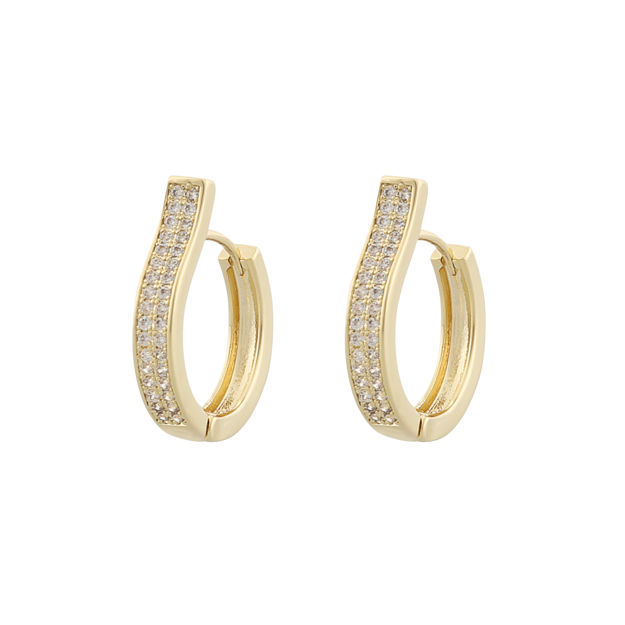 Chicago big ring ear g/clear