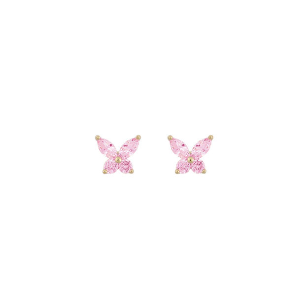 Meadow butterfly ear g/pink