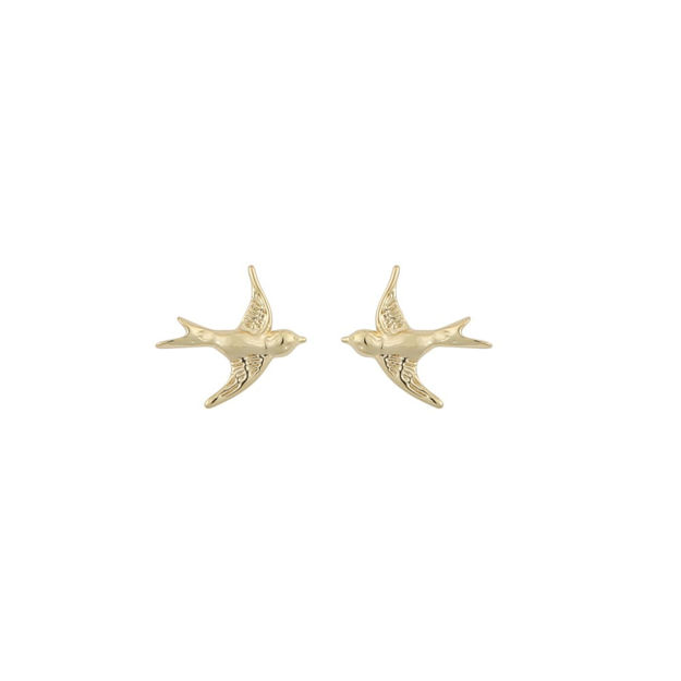 Bonnie swallow ear plain gold