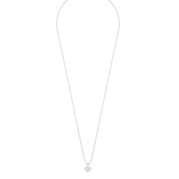 Kelly stone pendant neck s/clear - 42 cm