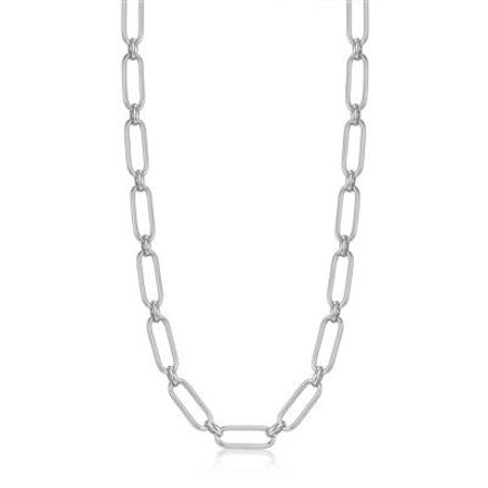 ANIA HAIE cable connect chunky chain necklace silver N046-02H