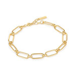 ANIA HAIE cable connect chunky chain bracelet goldplated silver B046-02G