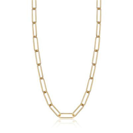 ANIA HAIE paperclip chunky chain necklace goldplated silver  N046-03G