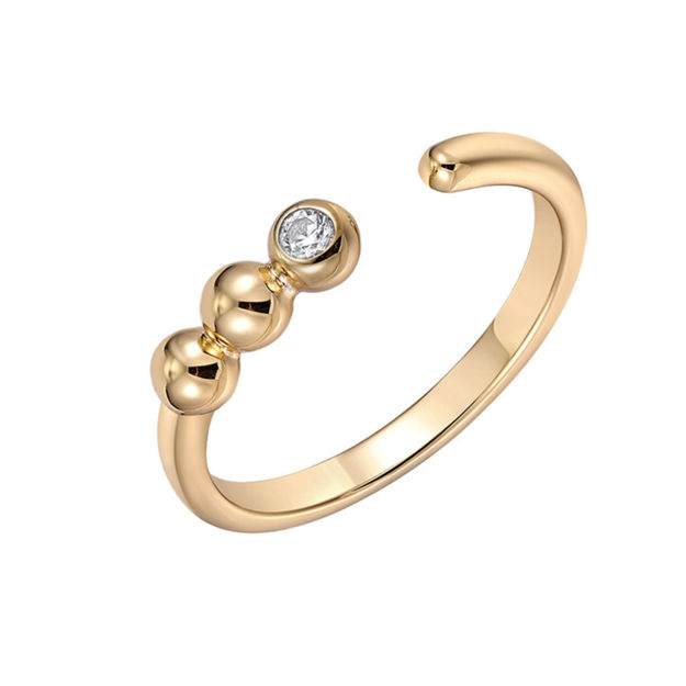 Bilde av ANIA HAIE adjustable ring goldplated silver R045-01G-CZ