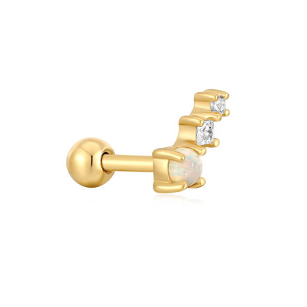 ANIA HAIE gold kyoto opal climber barbell singel earring goldplated silver E047-02G