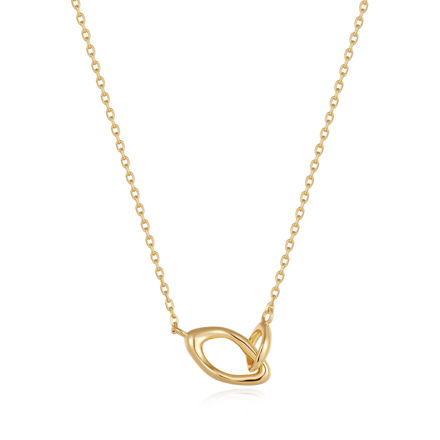 Bilde av ANIA HAIE wave link necklace goldplated silver N044-01G