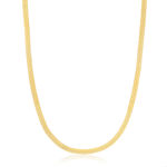 Bilde av Ania Haie flat snake chain necklace goldplated silver N046-01G