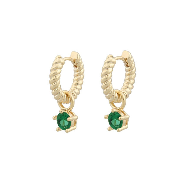 Vienna ring pendant ear g/green